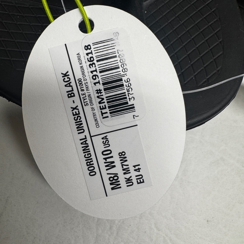 Oofos Black unisex Flip Flops size W10-M8 - Picture 5 of 5